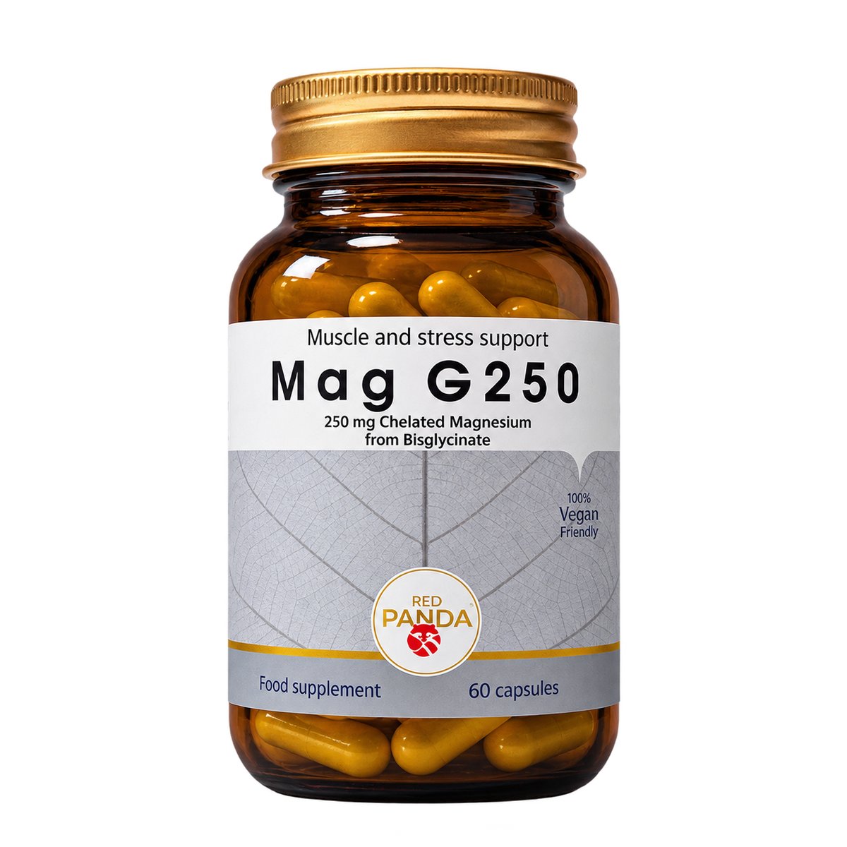 Mag G250 – хелатен магнезиев бисглицинат, 60 капсули